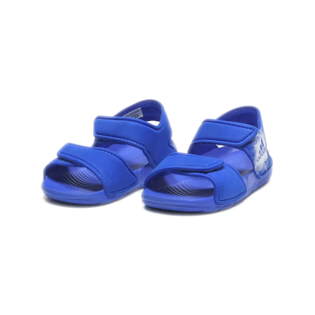 Adidas Altaswim Flat Sandals Fabric Blue Colour For Kids