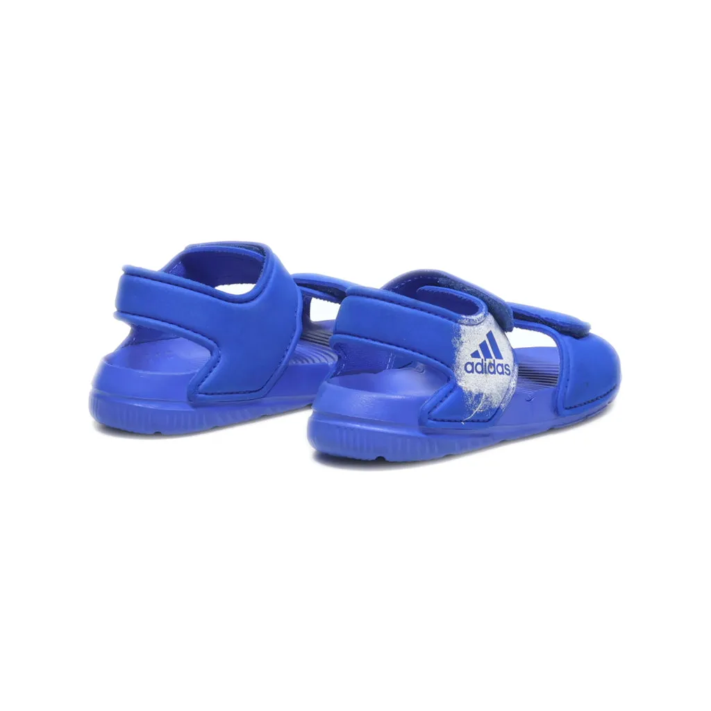 Adidas Altaswim Flat Sandals Fabric Blue Colour For Kids