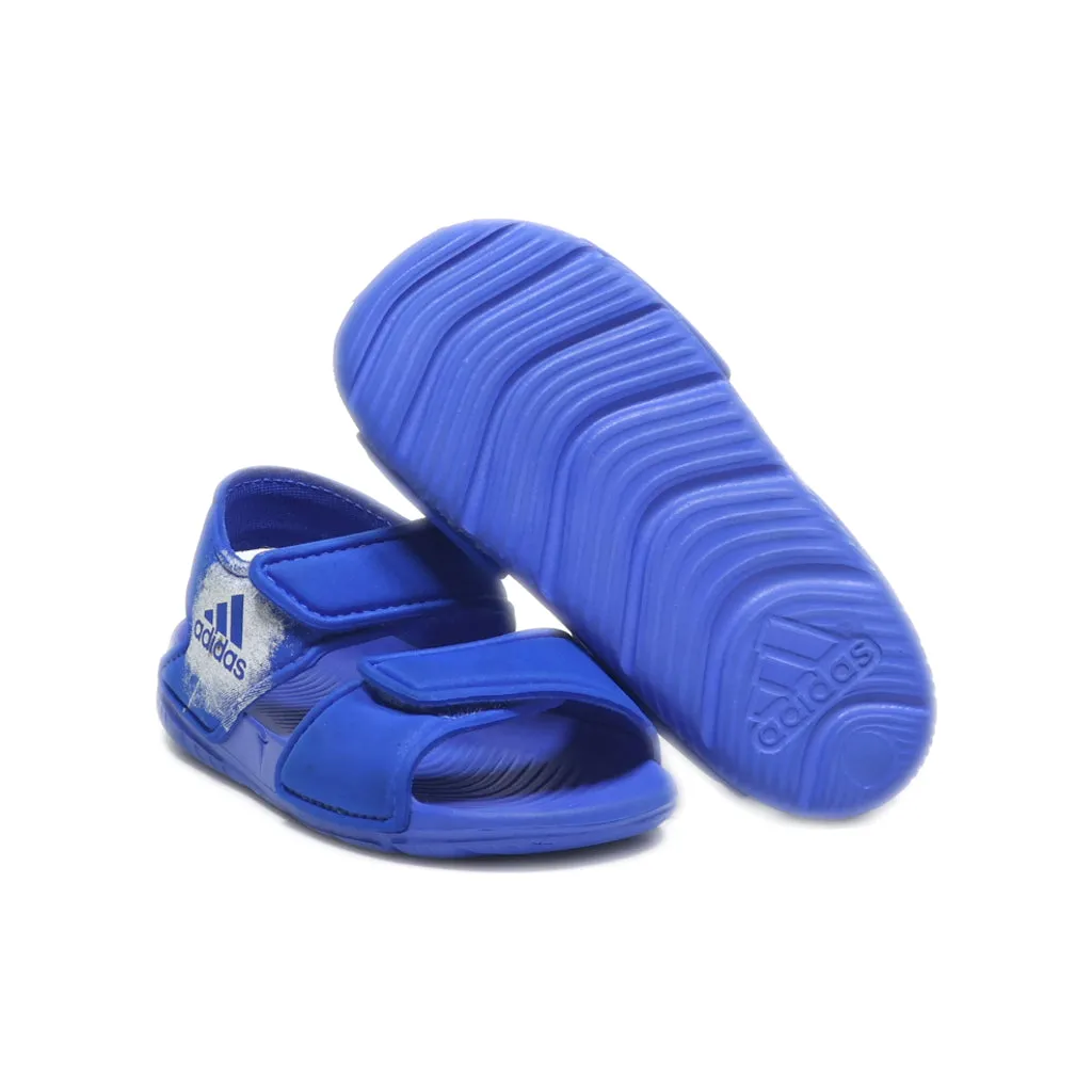 Adidas Altaswim Flat Sandals Fabric Blue Colour For Kids