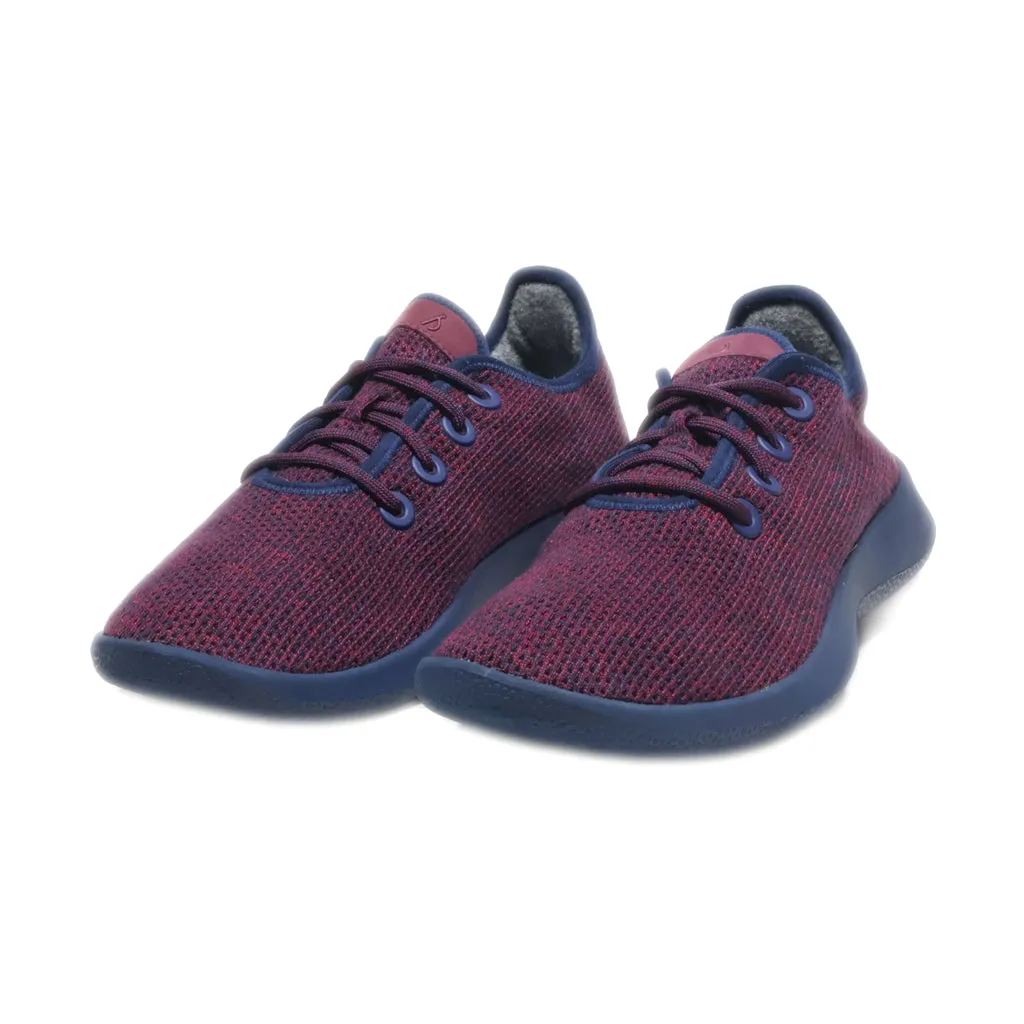 Allbirds Tree Runners Sport Shoes Fabric Maroon Colour For Men