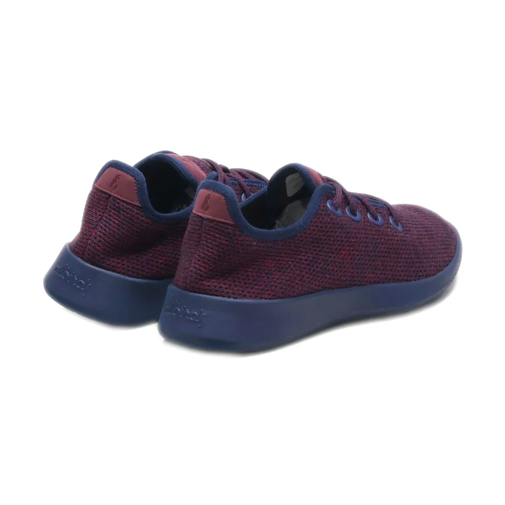 Allbirds Tree Runners Sport Shoes Fabric Maroon Colour For Men