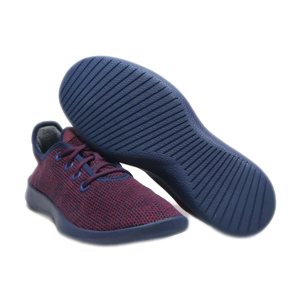 Allbirds Tree Runners Sport Shoes Fabric Maroon Colour For Men