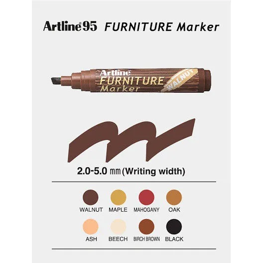 Artline Furniture Marker EK-95 (Available Colour in Maple, Mahogany, Oak, Walnut, Beech, Birch, Brown, Black, Ash)