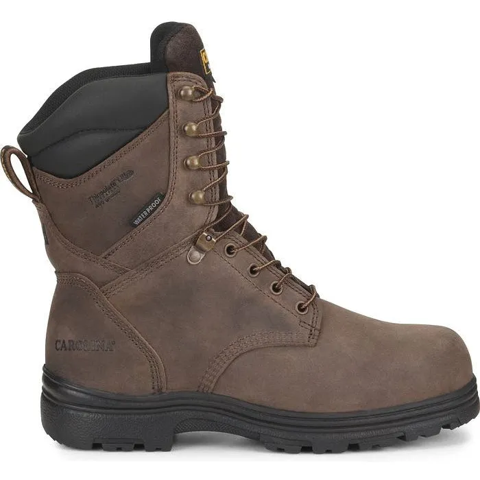 Carolina Men's Surveyor 8" Steel Toe WP Slip Resist Work Boot -Brown- CA3534