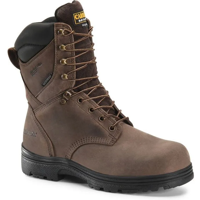 Carolina Men's Surveyor 8" Steel Toe WP Slip Resist Work Boot -Brown- CA3534