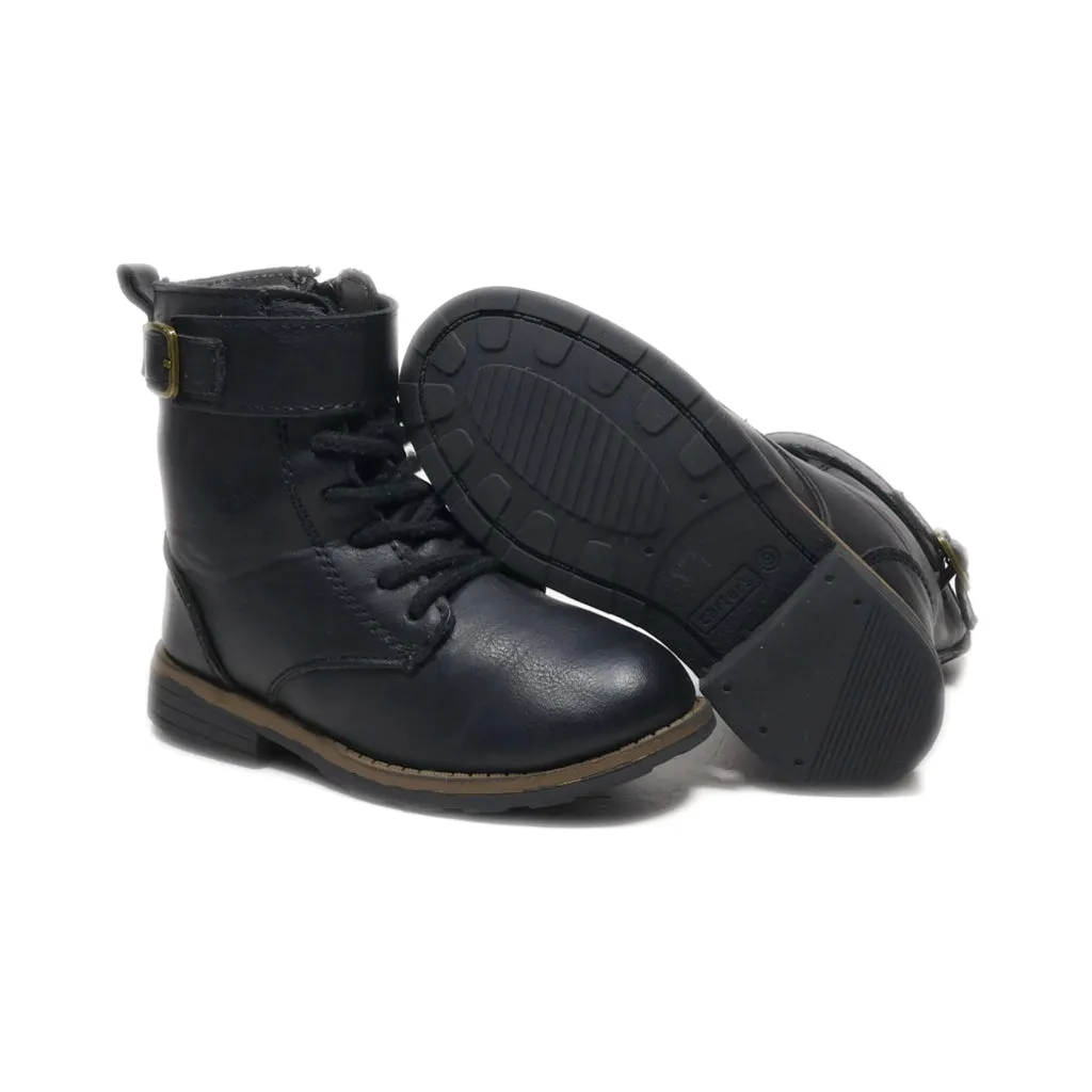 Carter'S Snow Boots Leather Black Colour For Kids