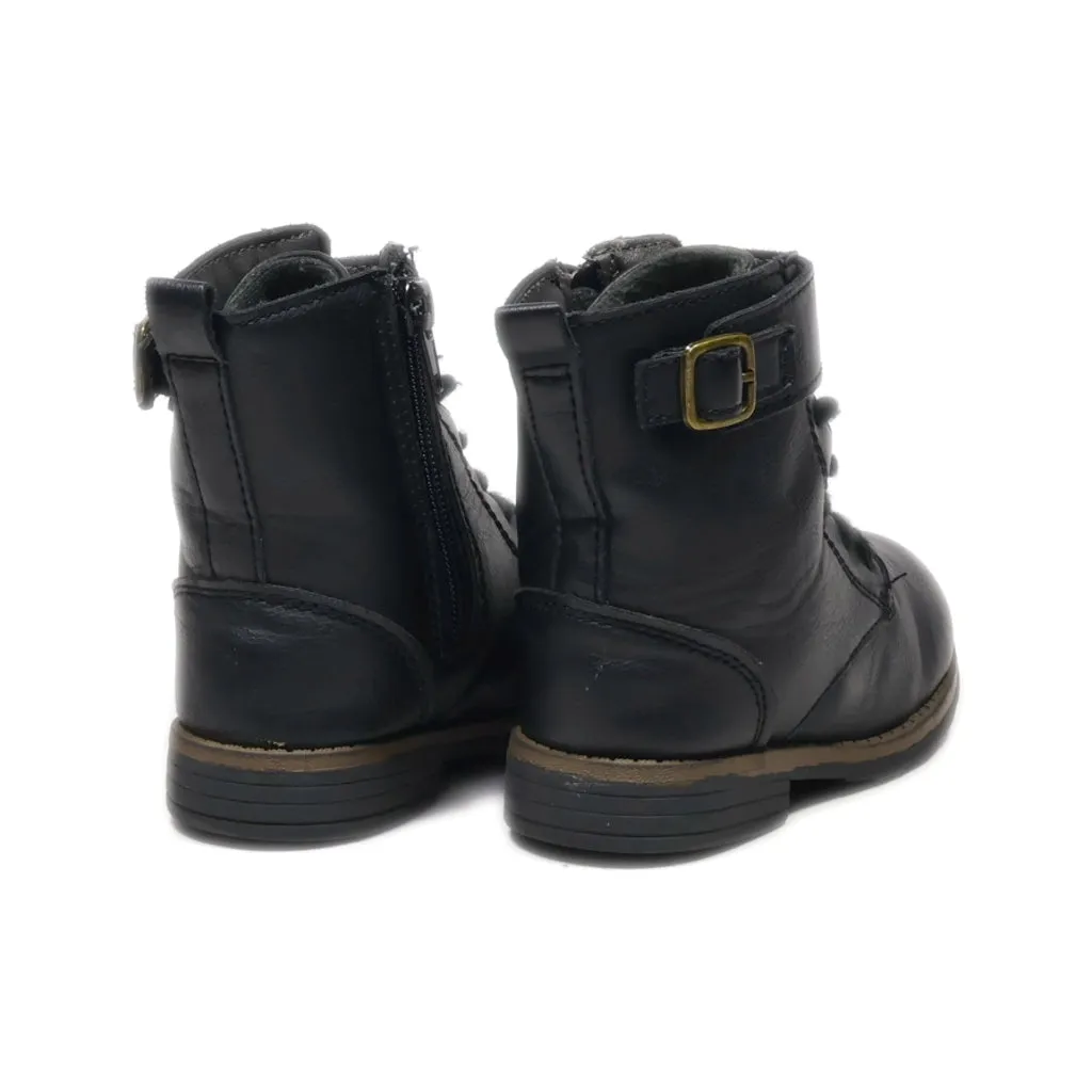 Carter'S Snow Boots Leather Black Colour For Kids