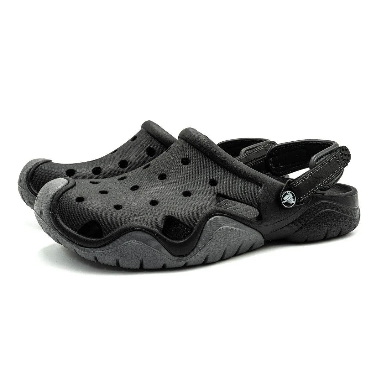 Crocs Swiftwater Clogs Rubber Black Colour For Men