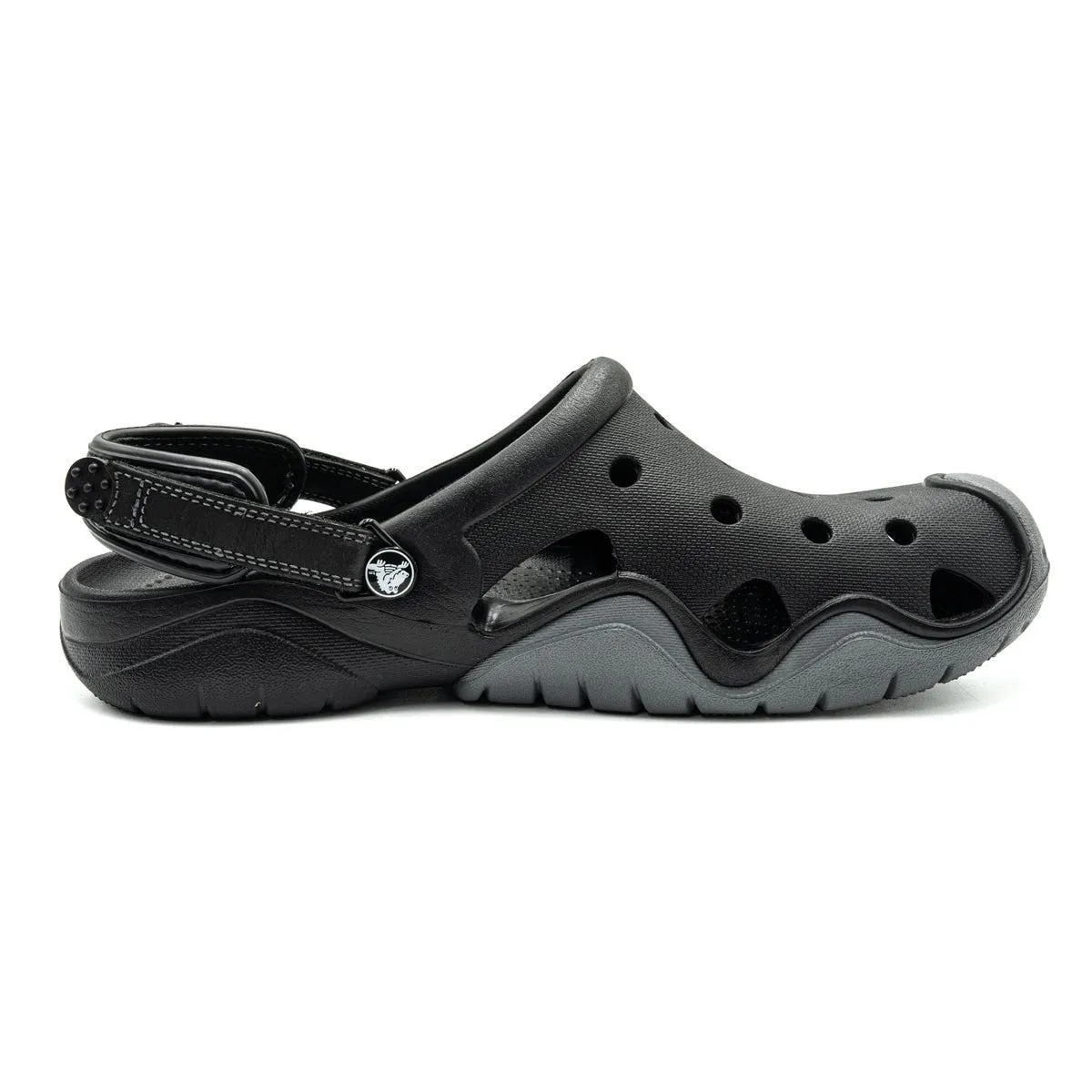 Crocs Swiftwater Clogs Rubber Black Colour For Men