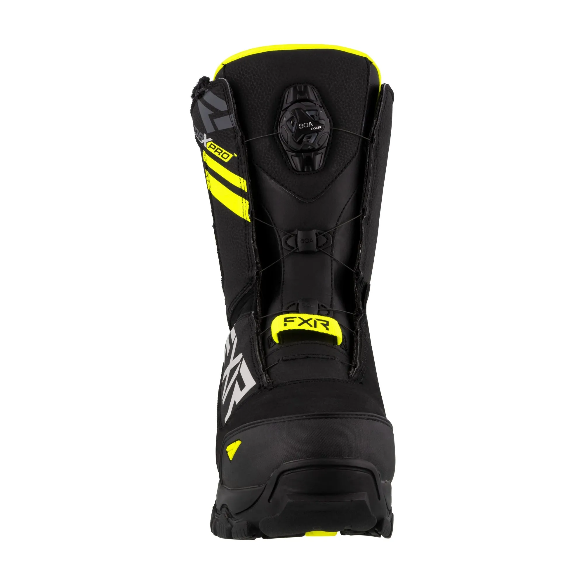 FXR Helium Boa Snowmobile Boots Black/Hi-Vis