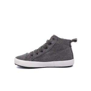 Geox Breathable Loaded Sneakers Fabric Grey Colour For Kids