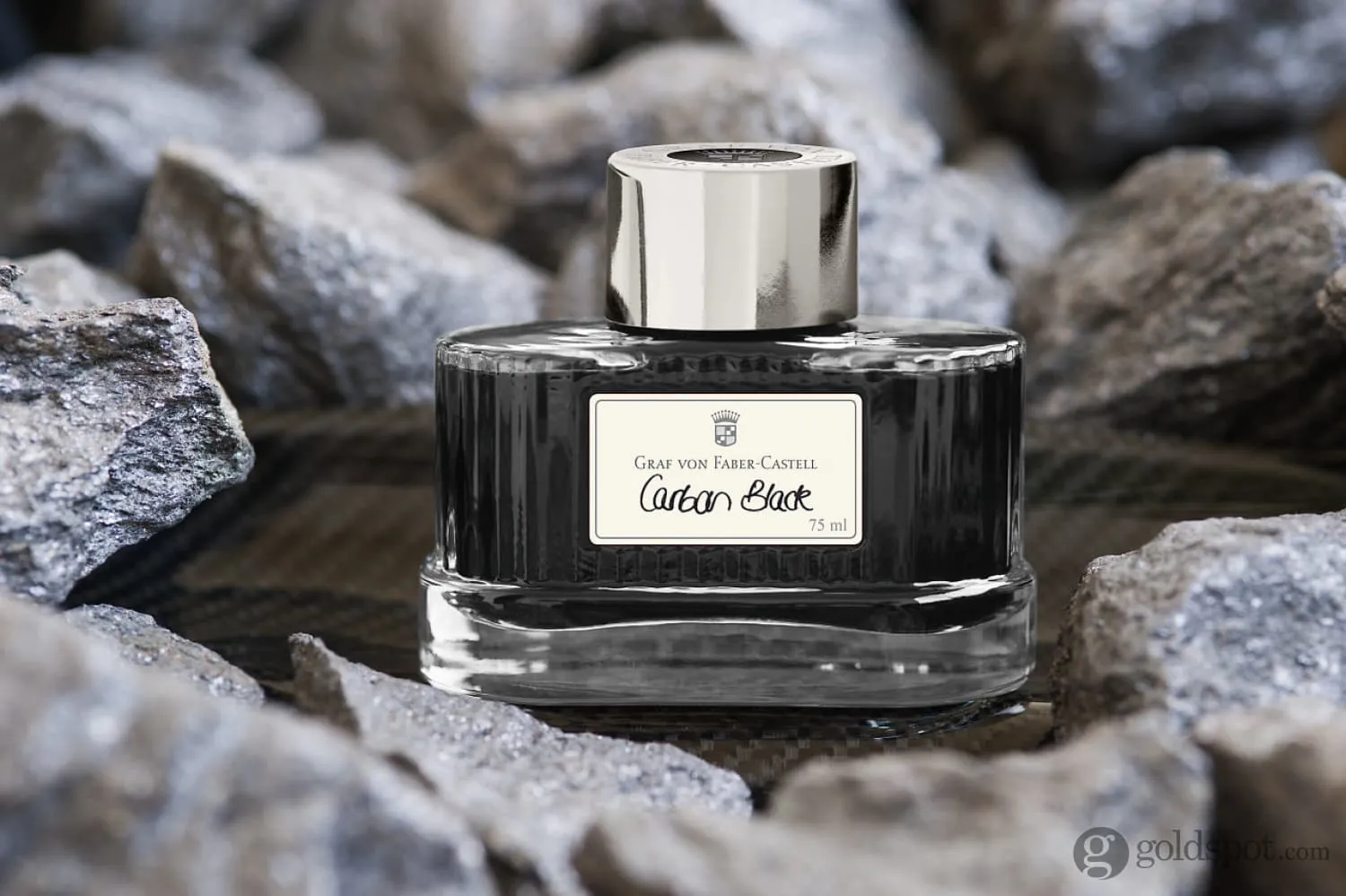 Graf von Faber-Castell Bottled Ink in Carbon Black - 75 mL