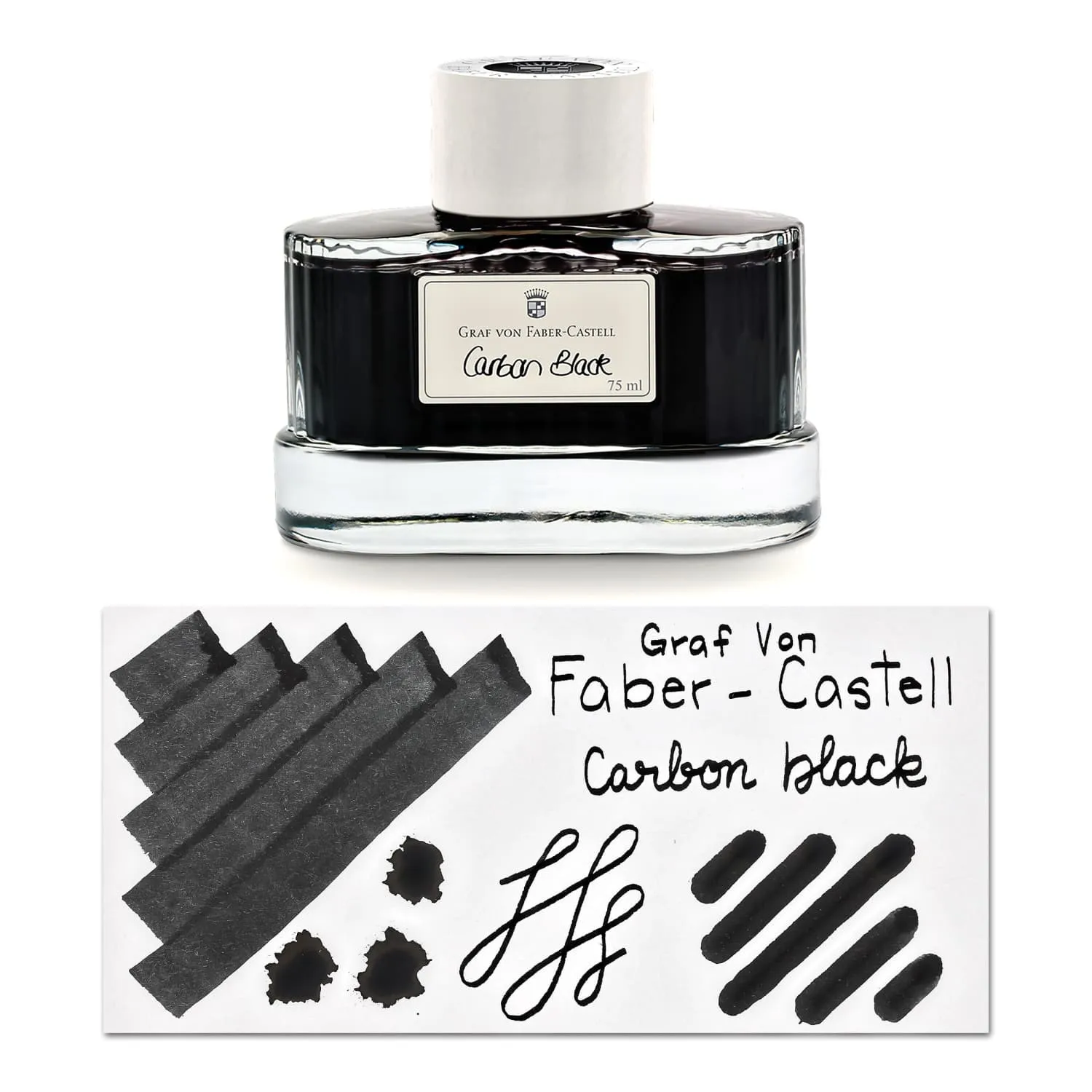 Graf von Faber-Castell Bottled Ink in Carbon Black - 75 mL