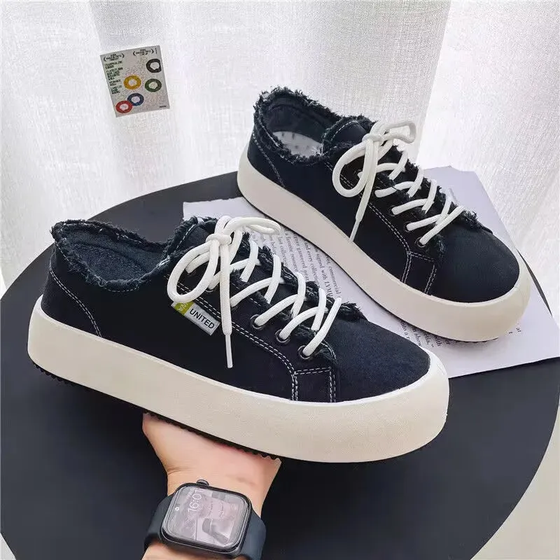 Hnzxzm Men's Canvas Shoes Men Chunky Sneakers Classic Skateboard Shoes Male Low Top Vulcanized Shoes Mens Outdoor Walking Footwear