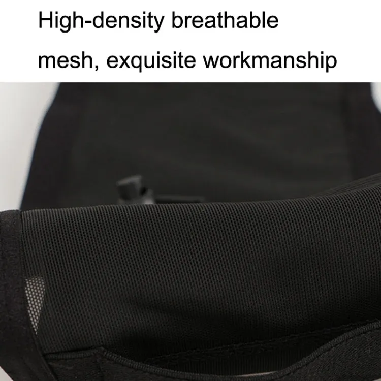 Large Capacity Elastic Mesh Close-fitting Mobile Phone Bag Cycling Mountaineering Kettle Bag, Size: L(Black)