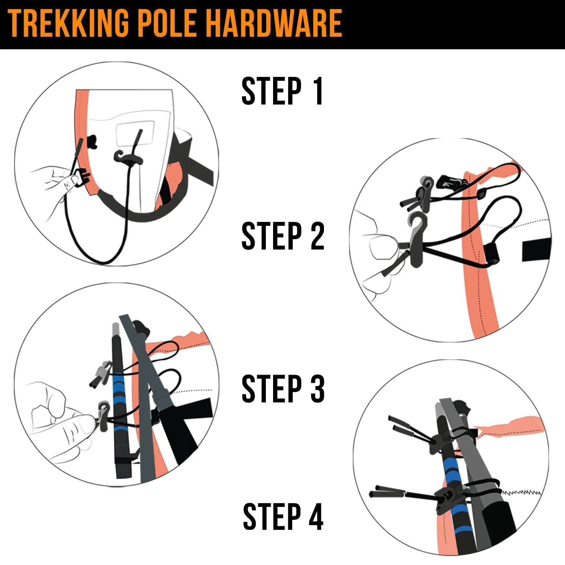 Multi Use Trekking Pole Hardware