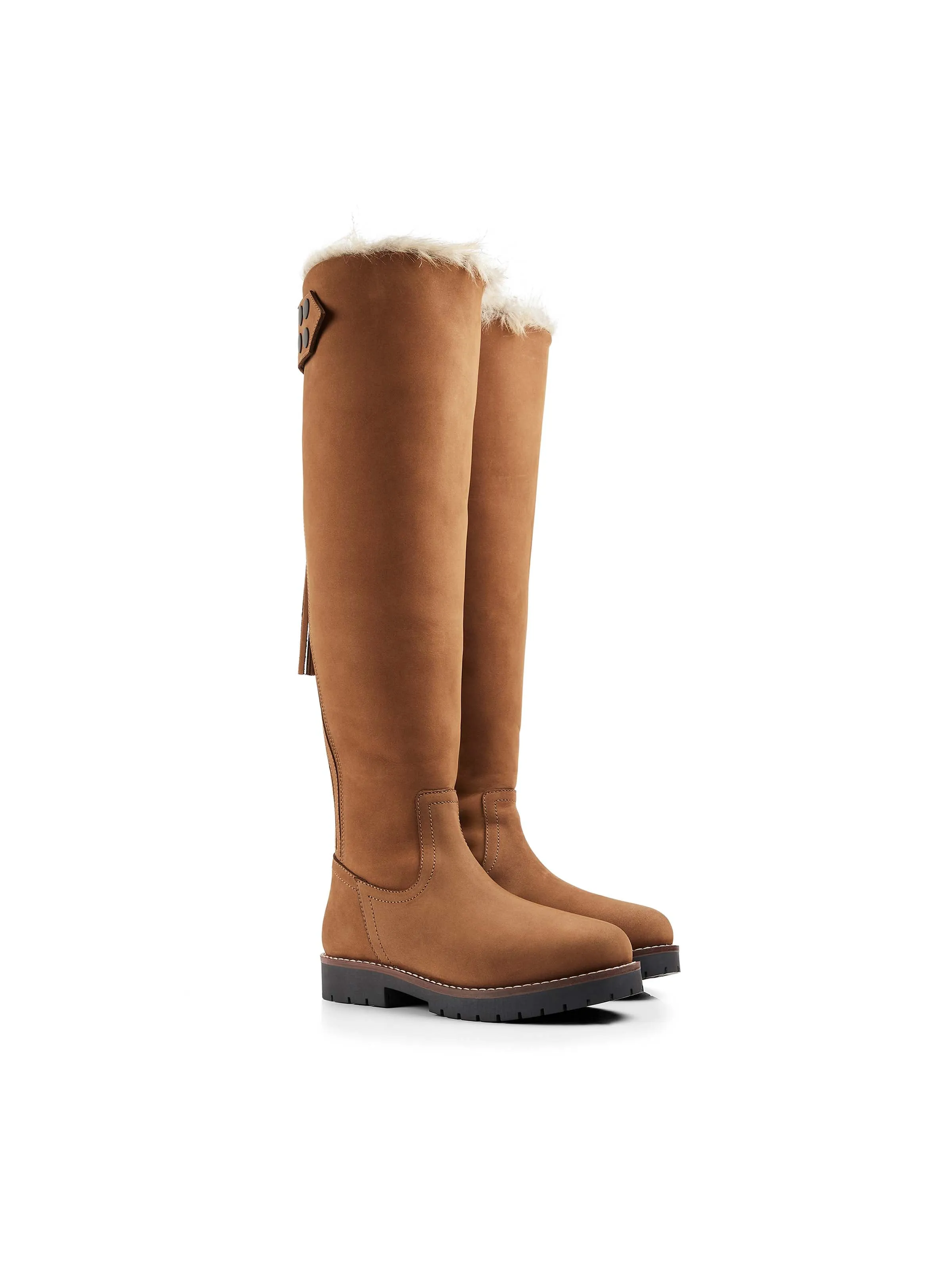 Over Knee Verbier (Tan) - Nubuck Boot