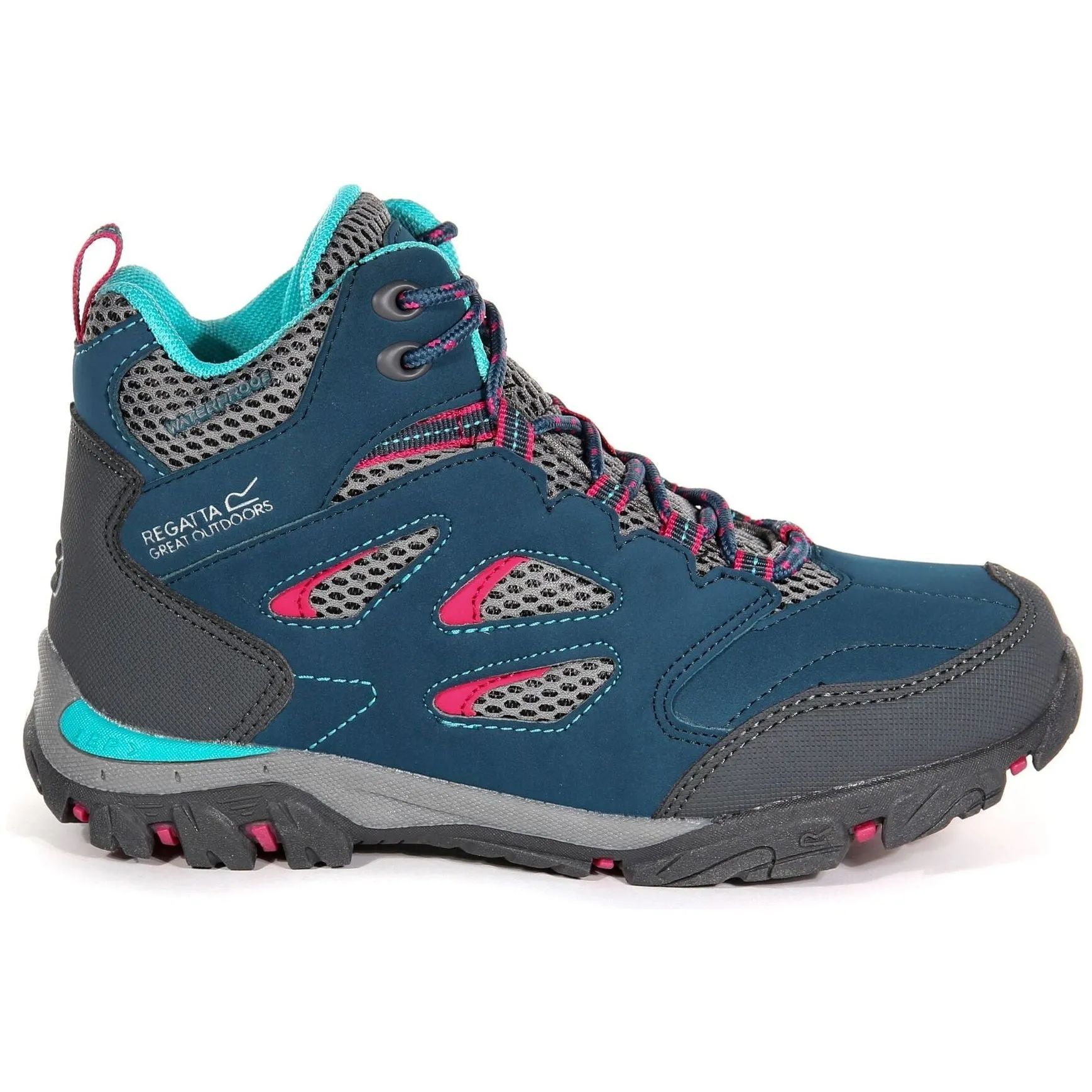 Regatta Holcombe Mid Waterproof Junior Walking Boots - Blue